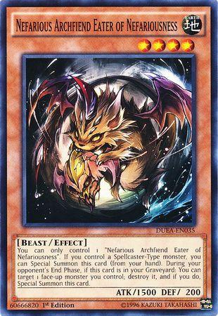 Nefarious Archfiend Eater of Nefariousness [1st Edition] DUEA-EN035