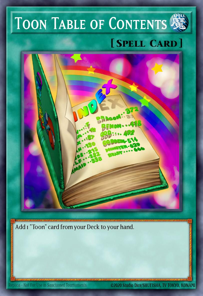 Toon Table of Contents [1st Edition] DPBC-EN047