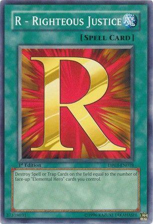 R - Righteous Justice [1st Edition] DP03-EN018