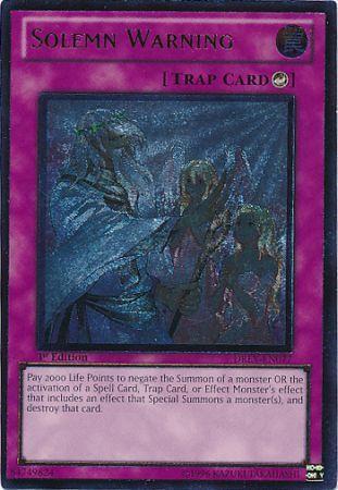 Solemn Warning [Ultimate Rare 1st Edition] DREV-EN077