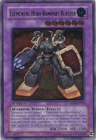Elemental HERO Rampart Blaster [Ultimate Rare 1st Edition] EEN-EN033