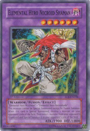 Elemental HERO Necroid Shaman  [1st Edition] EOJ-EN036