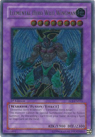 Elemental HERO Wild Wingman  [Ultimate Rare 1st Edition] EOJ-EN035