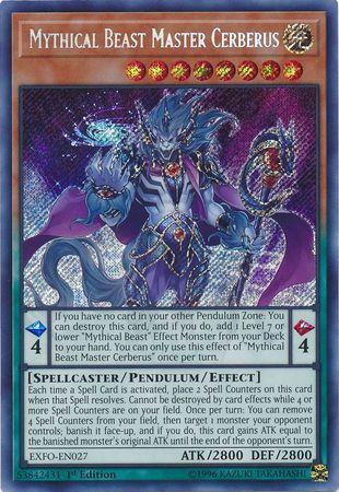 Mythical Beast Master Cerberus [1st Edition] EXFO-EN027