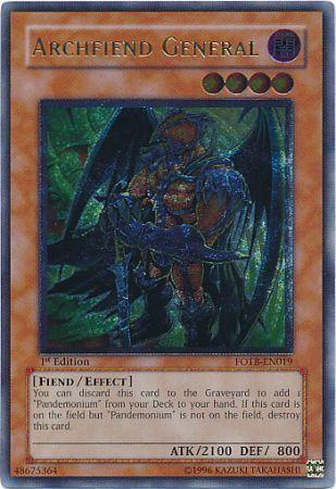 Archfiend General [Ultimate Rare 1st Edition] FOTB-EN019