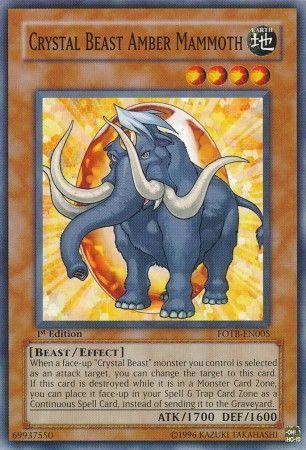 Crystal Beast Amber Mammoth [1st Edition] FOTB-EN005