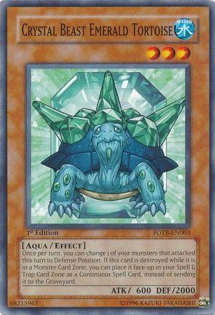 Crystal Beast Emerald Tortoise [1st Edition] FOTB-EN003