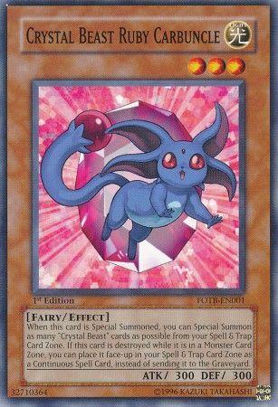 Crystal Beast Ruby Carbuncle [1st Edition] FOTB-EN001