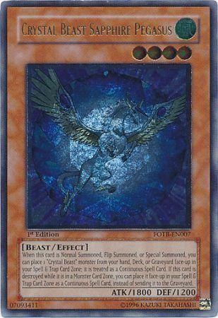 Crystal Beast Sapphire Pegasus [Ultimate Rare 1st Edition] FOTB-EN007
