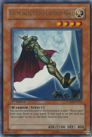 Elemental Hero Captain Gold [1st Edition] FOTB-EN014