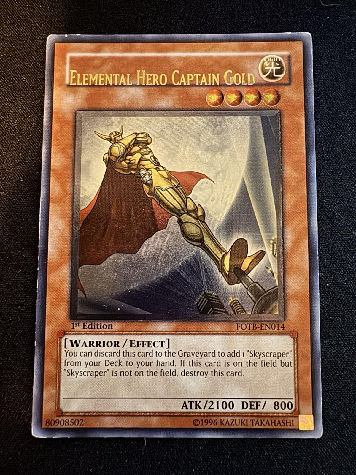 Elemental Hero Captain Gold [Misprint] FOTB-EN014
