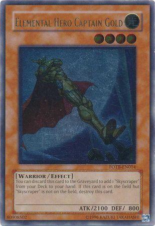 Elemental Hero Captain Gold [Ultimate Rare] FOTB-EN014
