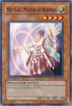 Mei-Kou, Master of Barriers [1st Edition] FOTB-EN025