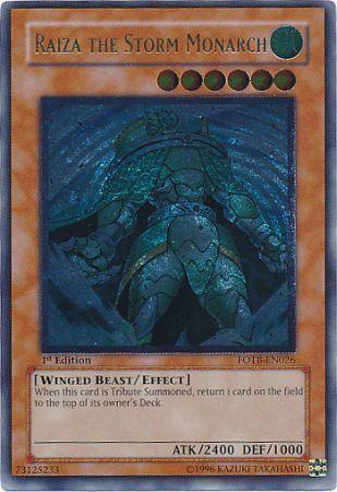 Raiza the Storm Monarch [Ultimate Rare 1st Edition] FOTB-EN026