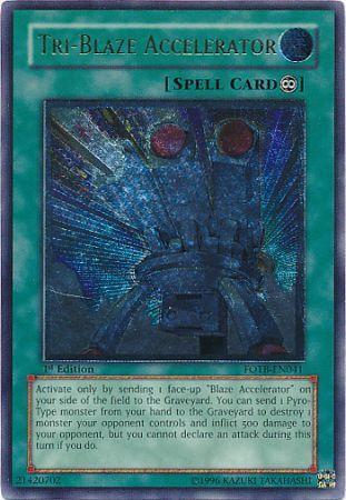 Tri-Blaze Accelerator [Ultimate Rare 1st Edition] FOTB-EN041