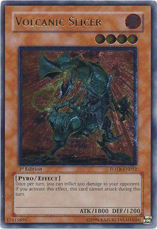 Volcanic Slicer [Ultimate Rare 1st Edition] FOTB-EN012