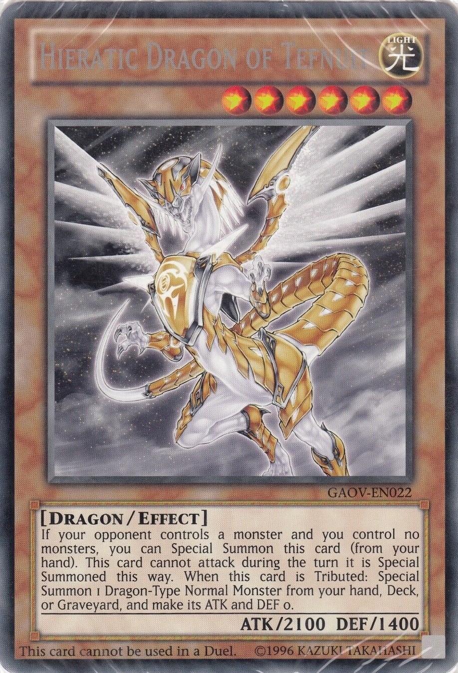 Hieratic Dragon Of Tefnuit [Oversized] GAOV-EN022