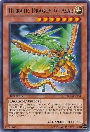 Hieratic Dragon of Asar [1st Edition] GAOV-EN024
