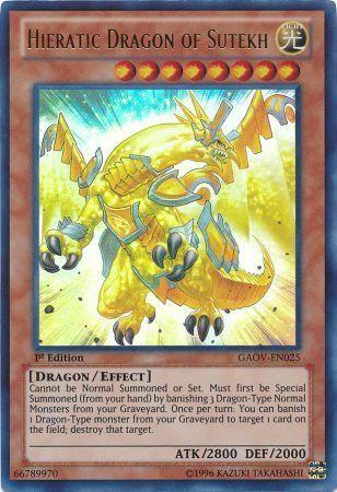 Hieratic Dragon of Sutekh [1st Edition] GAOV-EN025