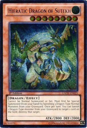 Hieratic Dragon of Sutekh [Ultimate Rare 1st Edition] GAOV-EN025