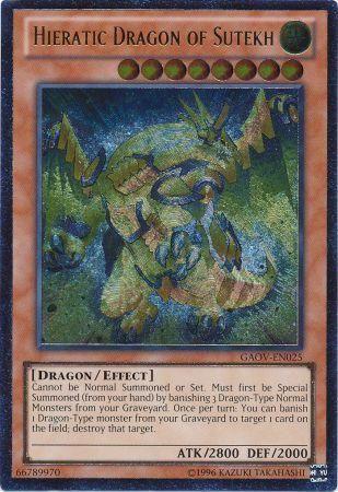 Hieratic Dragon of Sutekh [Ultimate Rare] GAOV-EN025