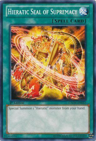 Hieratic Seal of Supremacy [1st Edition] GAOV-EN057