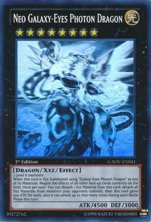 Neo Galaxy-Eyes Photon Dragon [1st Edition Ghost Rare] GAOV-EN041