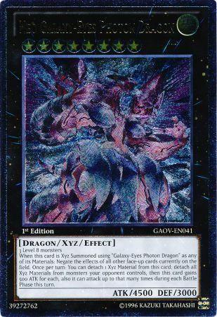 Neo Galaxy-Eyes Photon Dragon [Ultimate Rare 1st Edition] GAOV-EN041