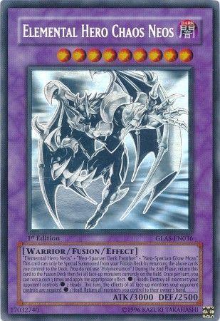 Elemental Hero Chaos Neos [Ghost Rare 1st Edition] GLAS-EN036