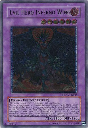 Evil HERO Inferno Wing  [Ultimate Rare] GLAS-EN038