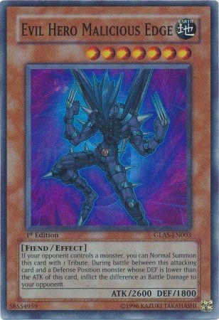 Evil HERO Malicious Edge [1st Edition] GLAS-EN003