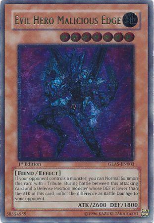 Evil HERO Malicious Edge [Ultimate Rare 1st Edition] GLAS-EN003