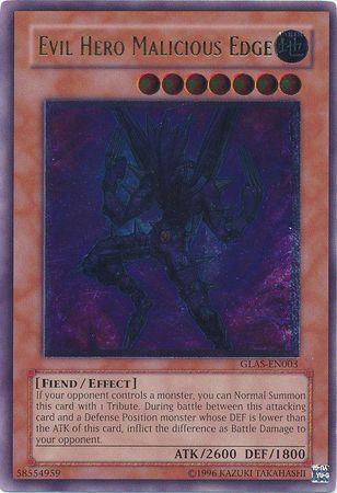 Evil HERO Malicious Edge [Ultimate Rare] GLAS-EN003