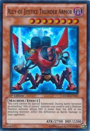 Ally of Justice Thunder Armor [1st Edition] HA02-EN021