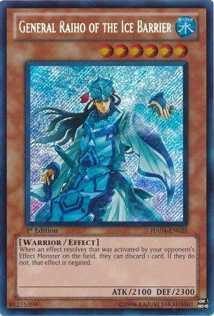 General Raiho of the Ice Barrier [1st Edition] HA04-EN025