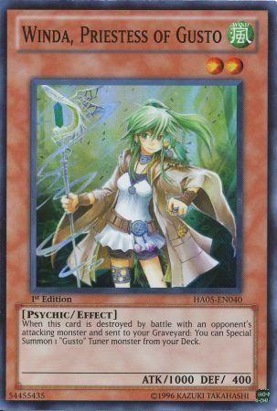 Winda, Priestess of Gusto [1st Edition] HA05-EN040