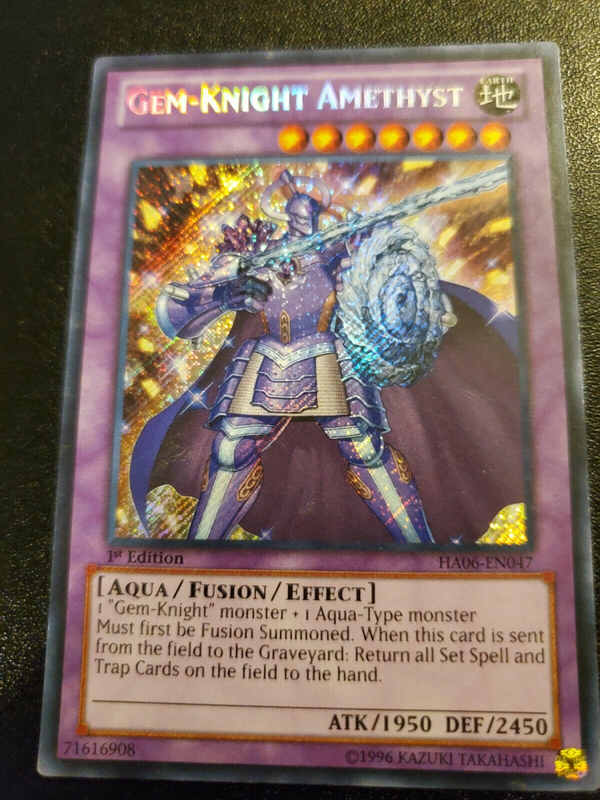 Gem-Knight Amethyst [1st Edition] HA06-EN047