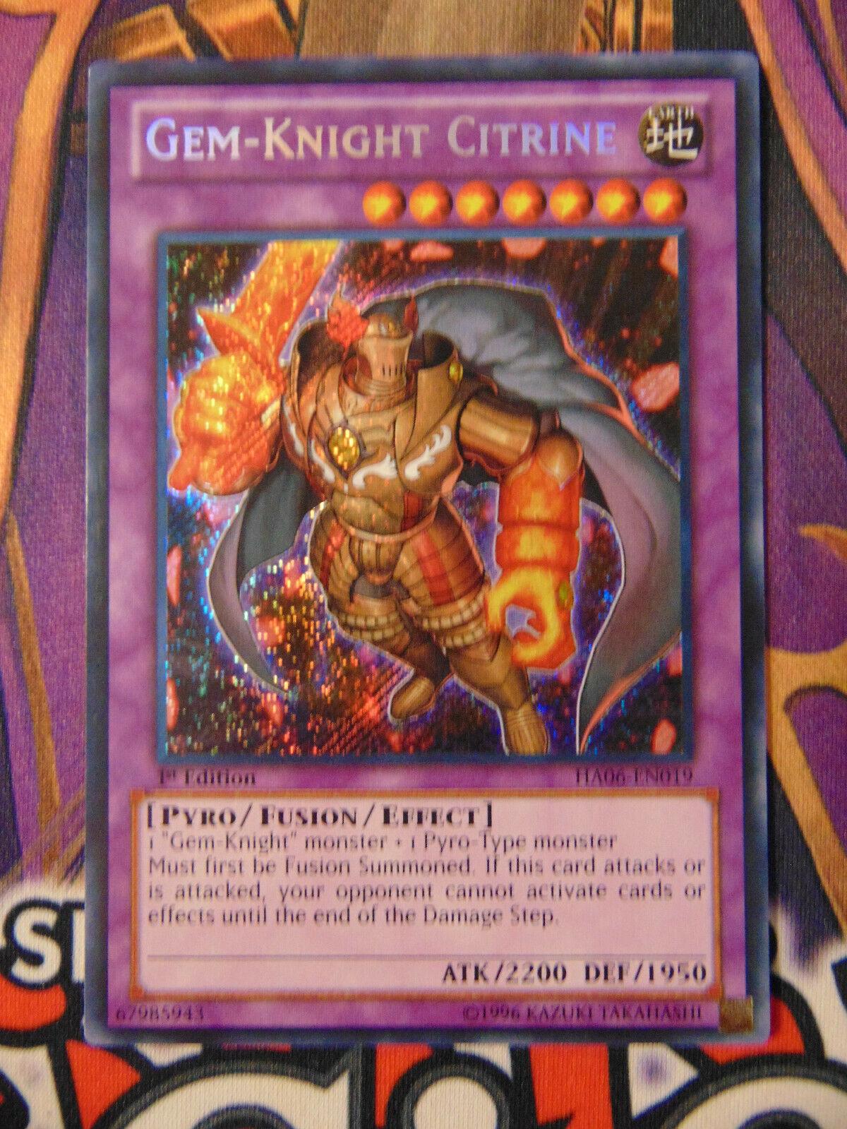 Gem-Knight Citrine [1st Edition] HA06-EN019