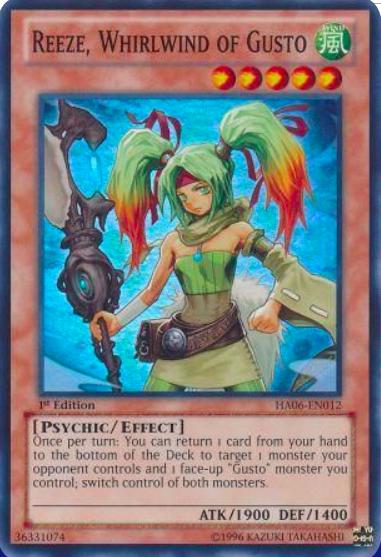 Reeze, Whirlwind of Gusto [1st Edition] HA06-EN012