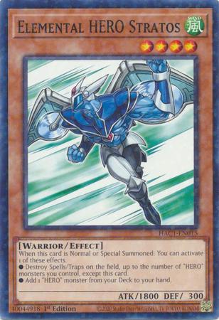 Elemental HERO Stratos [Dual Terminal 1st Edition] HAC1-EN015