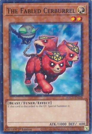 The Fabled Cerburrel [Dual Terminal 1st Edition] HAC1-EN138