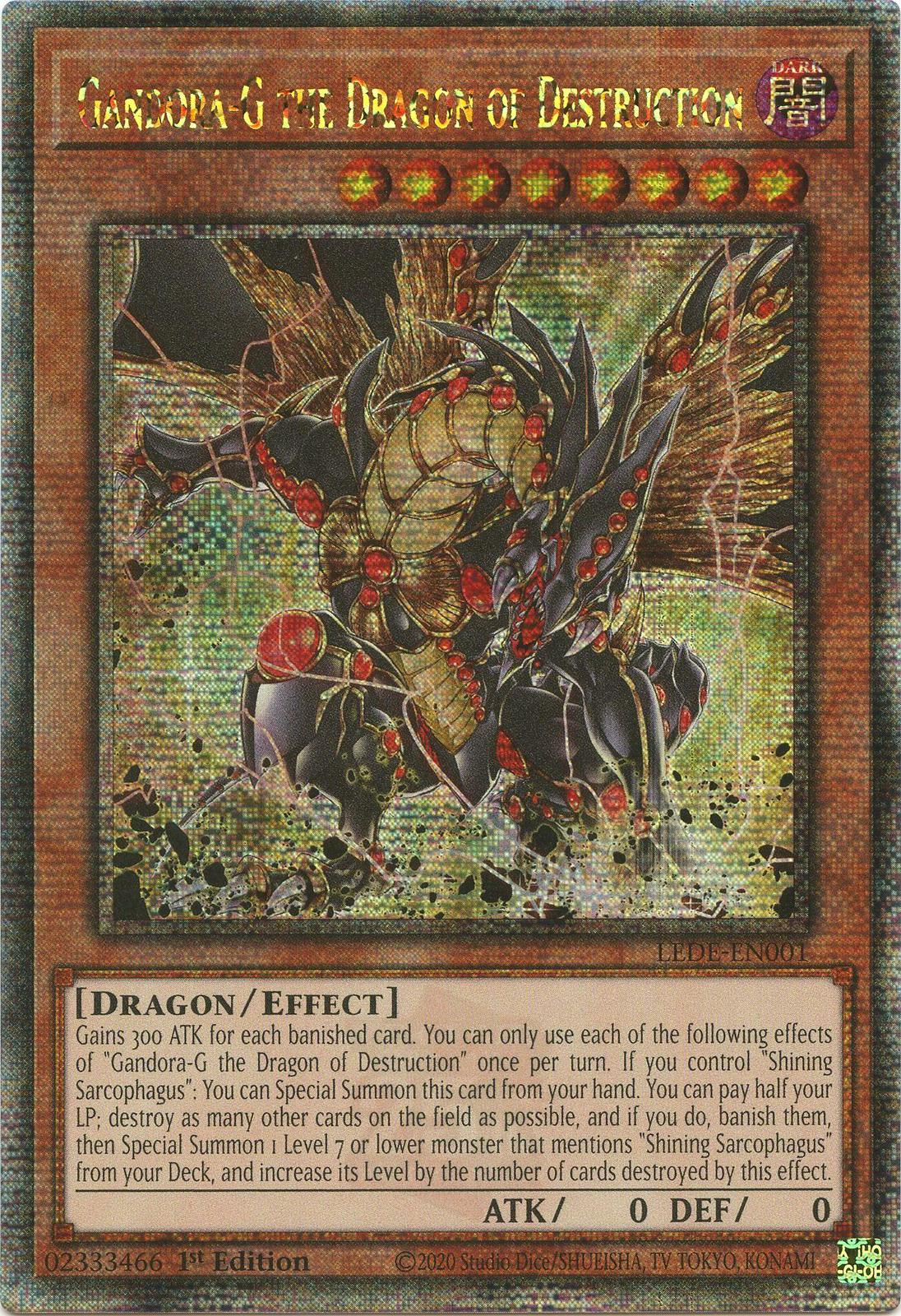 Gandora-G the Dragon of Destruction [Quarter Century Secret Rare] LEDE-EN001