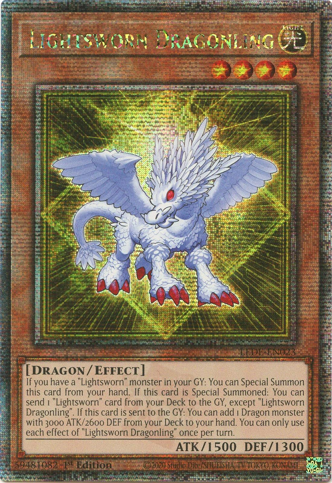 Lightsworn Dragonling [Quarter Century Secret Rare] LEDE-EN023