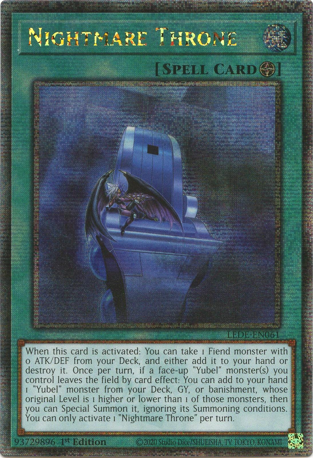 Nightmare Throne [Quarter Century Secret Rare] LEDE-EN061