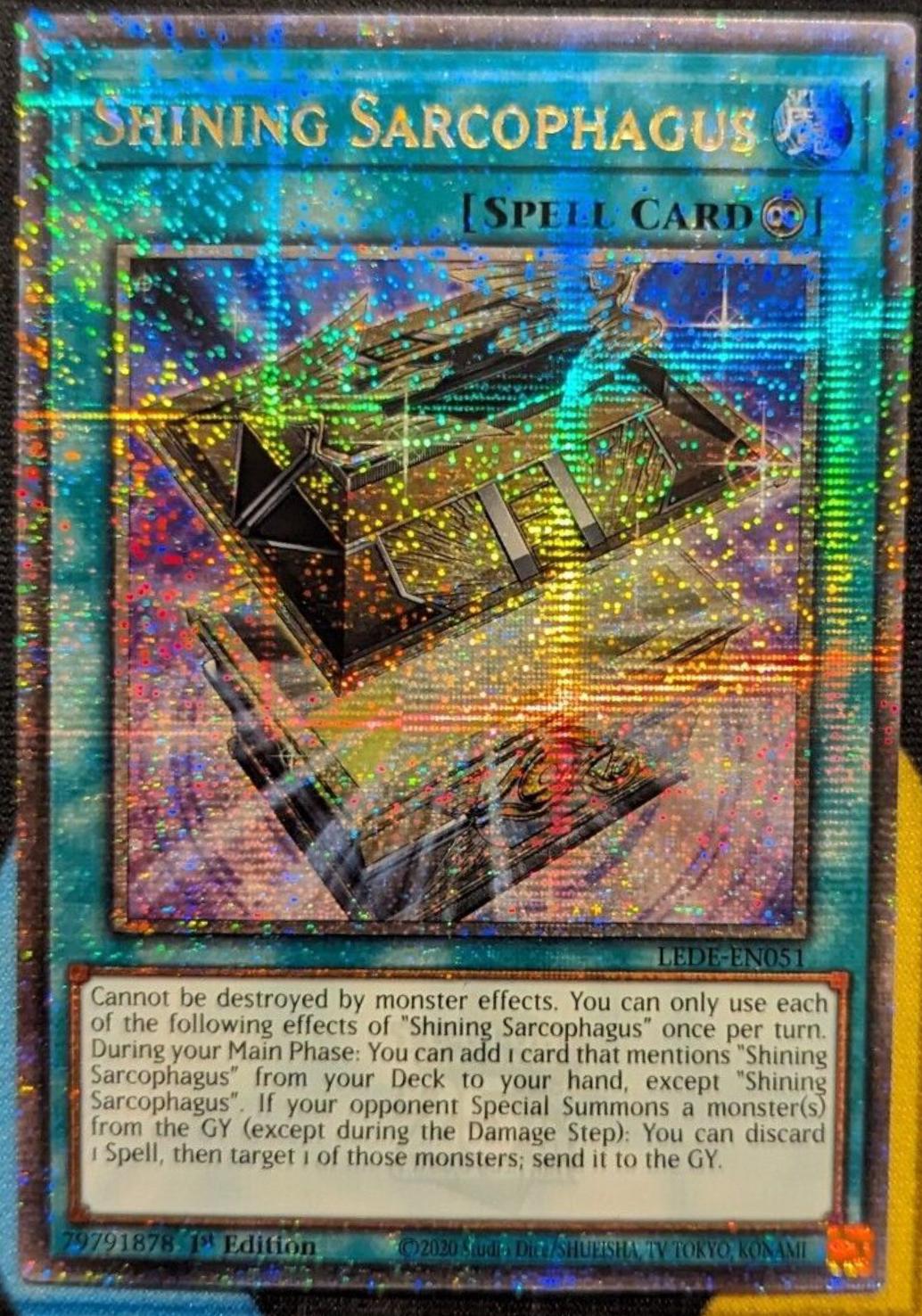 Shining Sarcophagus [Quarter Century Secret Rare] LEDE-EN051