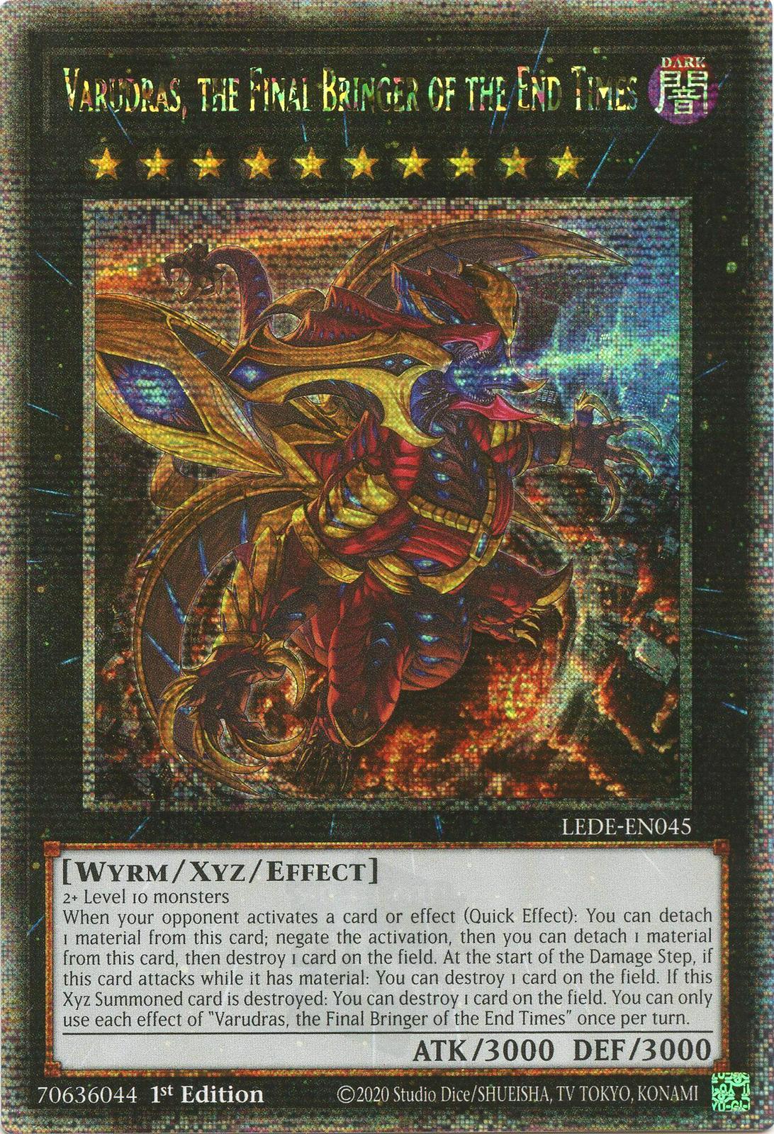 Varudras, the Final Bringer of the End Times [Quarter Century Secret Rare] LEDE-EN045