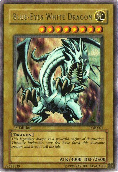 Blue-Eyes White Dragon [1st Edition] LOB-001