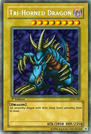 Tri-Horned Dragon [1st Edition] LOB-000