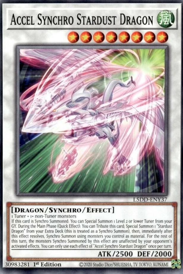 Accel Synchro Stardust Dragon L5DD-ENY37