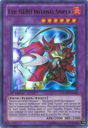 Evil HERO Infernal Sniper [1st Edition] LCGX-EN071